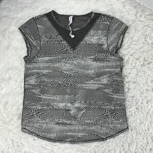 Lululemon For The Run Short Sleeve Swerve Vapor Metal Grey / Metal Grey